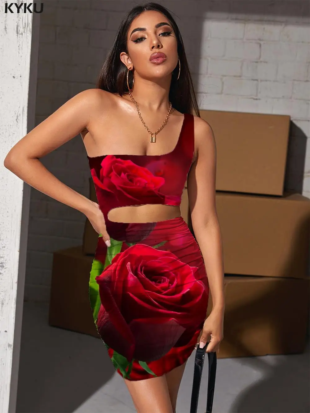 KYKU Brand Rose Flower Dresses Women Flowers Halter Sleeveless Romantic Vestido Sexy Red Pleating Womens Clothing Party New Boho
KYKU Brand Rose Flower Dresses Women Flowers Halter Sleeveless Romantic Vestido Sexy Red Pleating Womens Clothing Party New Boho