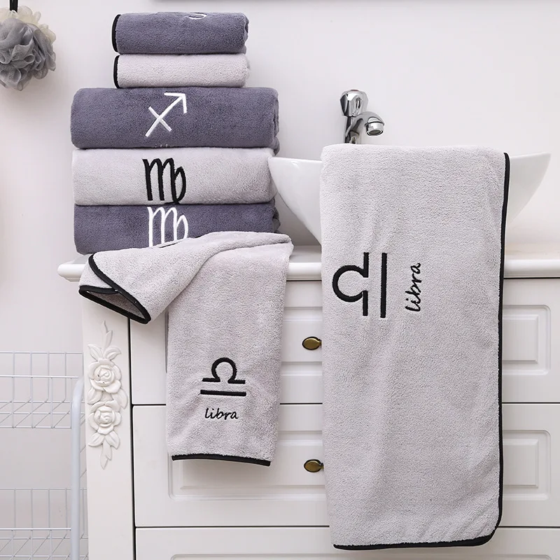 3pcs Thick Towe Bath Towel Set Twelve Constellation Pattern Embroidered Bath Towel Girl/Men Bathroom Rectangle Bath Towel
3pcs Thick Towe Bath Towel Set Twelve Constellation Pattern Embroidered Bath Towel Girl/Men Bathroom Rectangle Bath Towel