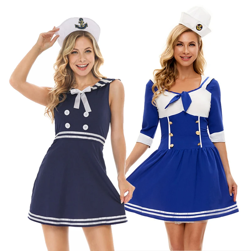 Carnival Halloween Lady Sexy British Style Naval Sailor Suit Costume Nightclub Uniform Temptation Cosplay Fancy Party Dress
Carnival Halloween Lady Sexy British Style Naval Sailor Suit Costume Nightclub Uniform Temptation Cosplay Fancy Party Dress