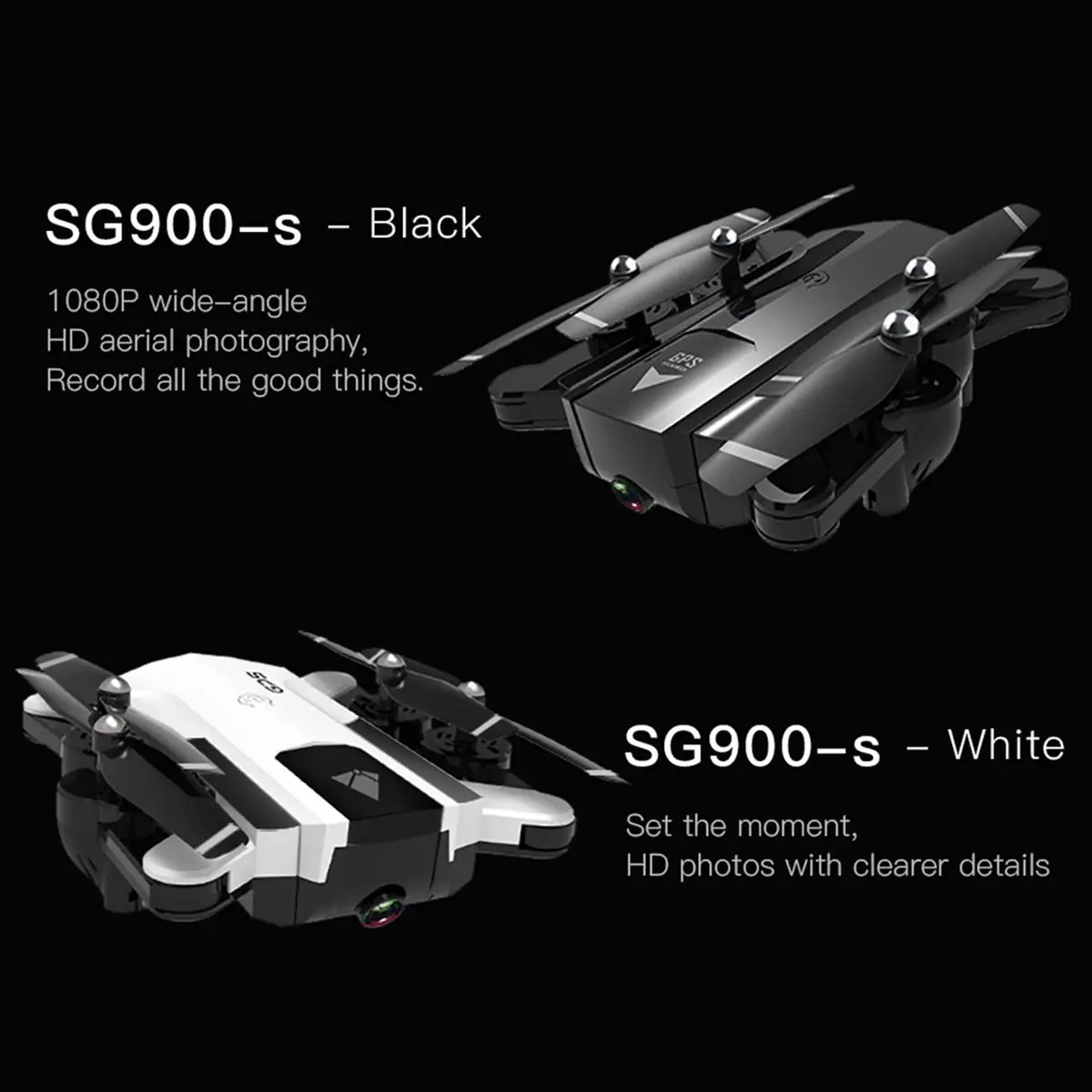 SG900-S Drone HD Wide Angle Camera 1080P WiFi FPV Drone Dual Camera RC Quadcopter 300 Meters Control distance Helicopter Toys
SG900-S Drone HD Wide Angle Camera 1080P WiFi FPV Drone Dual Camera RC Quadcopter 300 Meters Control distance Helicopter Toys