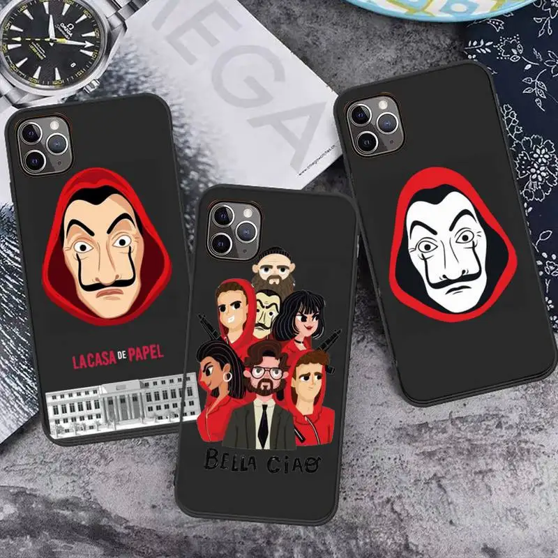 La Casa De Papel Money Heist Tees Phone Case Candy Color for iPhone 6 7 8 11 12 s mini pro X XS XR MAX Plus
La Casa De Papel Money Heist Tees Phone Case Candy Color for iPhone 6 7 8 11 12 s mini pro X XS XR MAX Plus