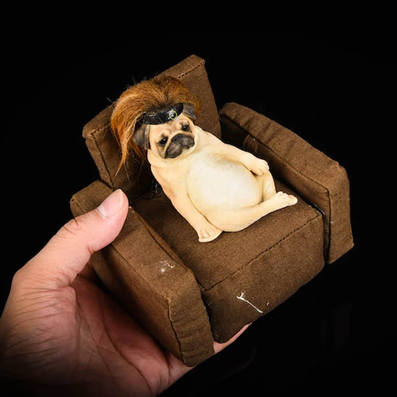 JXK 1/6 Decadent Pug Dog with Sofa Model Toy animal model for car decoration soldier action figure toy accessories
JXK 1/6 Decadent Pug Dog with Sofa Model Toy animal model for car decoration soldier action figure toy accessories