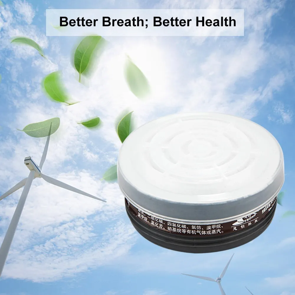 1 Pair Gas Mask Respirator Filter Activated Carbon Mask Filter Cartridge for Painting Spraying Protection of Organic Gases
1 Pair Gas Mask Respirator Filter Activated Carbon Mask Filter Cartridge for Painting Spraying Protection of Organic Gases