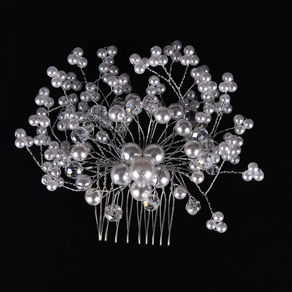 1Pcs 2 Styles Charm Women Bride Crystal Pearl Rhinestone Bridal Wedding Hair Comb Hair Pins Accessories
1Pcs 2 Styles Charm Women Bride Crystal Pearl Rhinestone Bridal Wedding Hair Comb Hair Pins Accessories