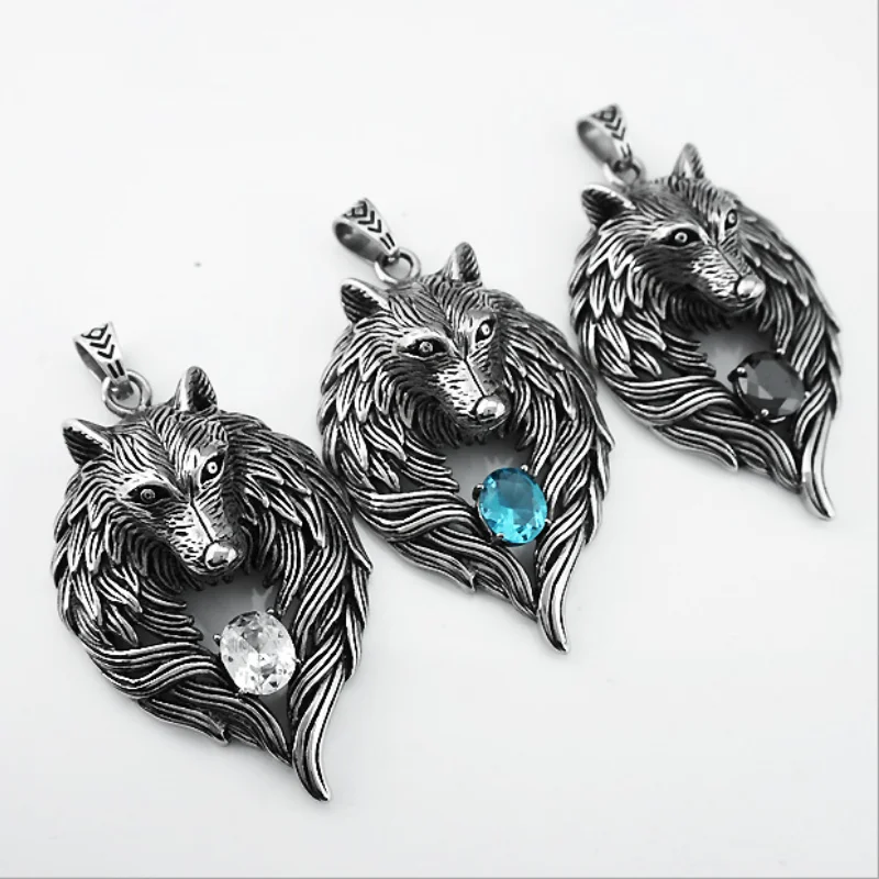 European And American Fashion Retro Bear Head Zircon Necklace Men's Necklace New Wild Creative Animal Zircon Necklace
European And American Fashion Retro Bear Head Zircon Necklace Men's Necklace New Wild Creative Animal Zircon Necklace