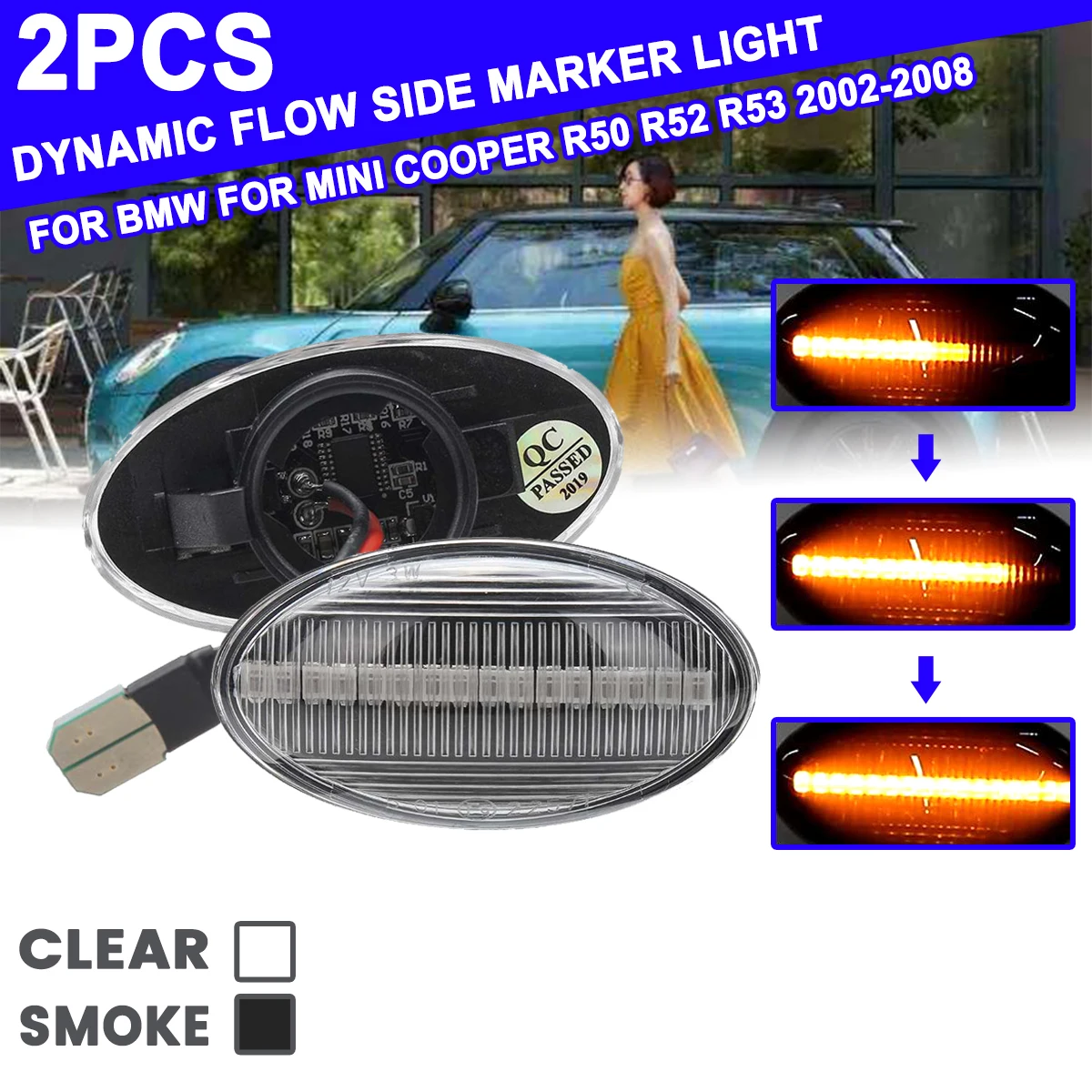 2 шт. для BMW для MINI Cooper R50 R52 R53 2002-2008 струящийся боковой ретранслятор, Динамический светодиодный, боковой, габаритный фонарь, панель без ошибок
2 шт. для BMW для MINI Cooper R50 R52 R53 2002-2008 струящийся боковой ретранслятор, Динамический светодиодный, боковой, габаритный фонарь, панель без ошибок