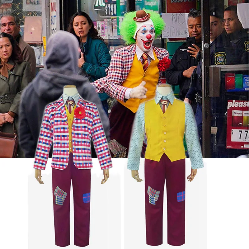 2019 Clown Joker Cosplay Joaquin Phoenix Arthur Fleck Suits Shirt Jacket Vest Pants Halloween Party Costume
2019 Clown Joker Cosplay Joaquin Phoenix Arthur Fleck Suits Shirt Jacket Vest Pants Halloween Party Costume