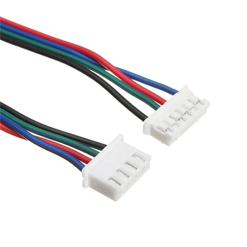 4pcs 100/200/300cm 4pin to 6pin XH2.54 NEMA 17 Stepper Motor Cable AWG26 DuPont line For 3D Printer 42 Stepper Motor
4pcs 100/200/300cm 4pin to 6pin XH2.54 NEMA 17 Stepper Motor Cable AWG26 DuPont line For 3D Printer 42 Stepper Motor