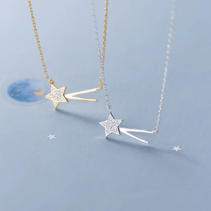 Ginin 925 Sterling Silver Necklace for Women 2021 Trendy Simple Full Zircon Star Clavicle Chain Party Gift Choker Female Jewelry
Ginin 925 Sterling Silver Necklace for Women 2021 Trendy Simple Full Zircon Star Clavicle Chain Party Gift Choker Female Jewelry