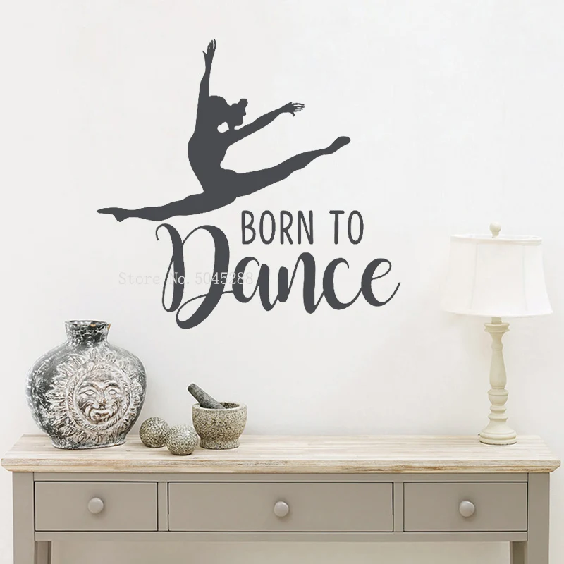 Настенная Виниловая наклейка "Рожденный в танце" стикер для спальни