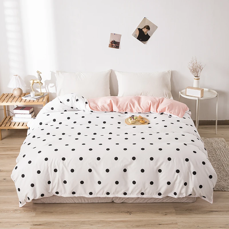 

Fashion Wave Point Printed Duvet Cover Quilt Cover Comforter Case Single Double 150x200cm 180x220cm 200x230cm 220x240cm Size