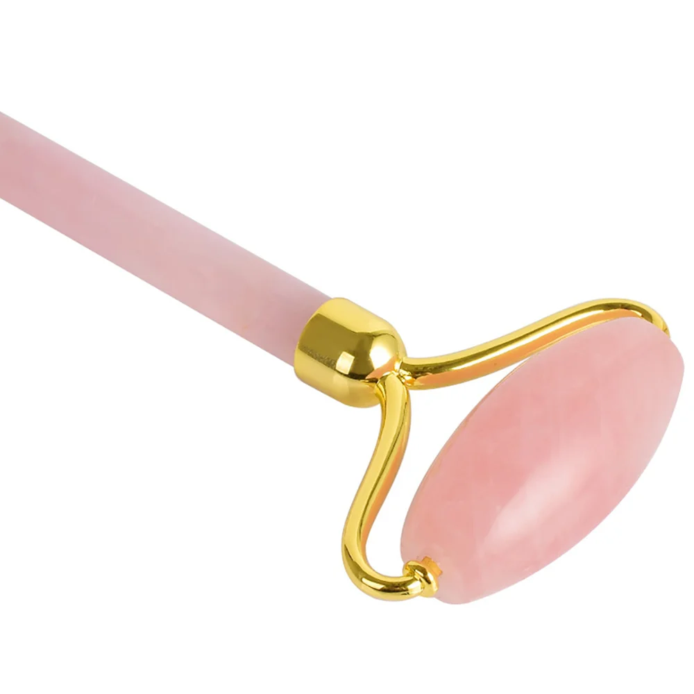 Rose Quartz Facial Massage Roller Natural Jade Massager Double Neck Slimming Facial Beauty Massage Stick (Golden Bracket)
Rose Quartz Facial Massage Roller Natural Jade Massager Double Neck Slimming Facial Beauty Massage Stick (Golden Bracket)