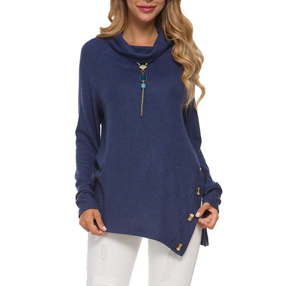 Однотонные Женские топы для покупок, стильные осенне-зимние свободные вечерние повседневные уличные топы из полиэстера с длинным рукавом и... 
Однотонные Женские топы для покупок, стильные осенне-зимние свободные вечерние повседневные уличные топы из полиэстера с длинным рукавом и...