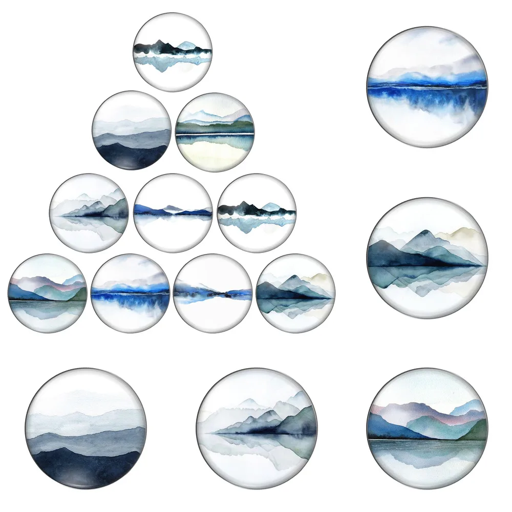12pcs/lot Colorful Landscape Paintings Lakes Mountain Trees 8mm-30mm Round Photo Glass Cabochon Demo Flat Back Making Findings
12pcs/lot Colorful Landscape Paintings Lakes Mountain Trees 8mm-30mm Round Photo Glass Cabochon Demo Flat Back Making Findings