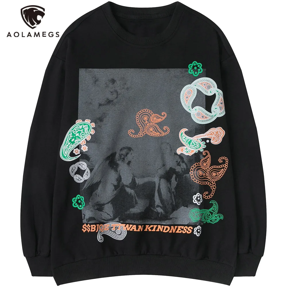 Aolamegs Men Autumn Sweatshirts Harajuku Casual Print Hoodies 2021 O Neck Loose Hoodie Streetwear Long Sleeve Tops Mens
Aolamegs Men Autumn Sweatshirts Harajuku Casual Print Hoodies 2021 O Neck Loose Hoodie Streetwear Long Sleeve Tops Mens