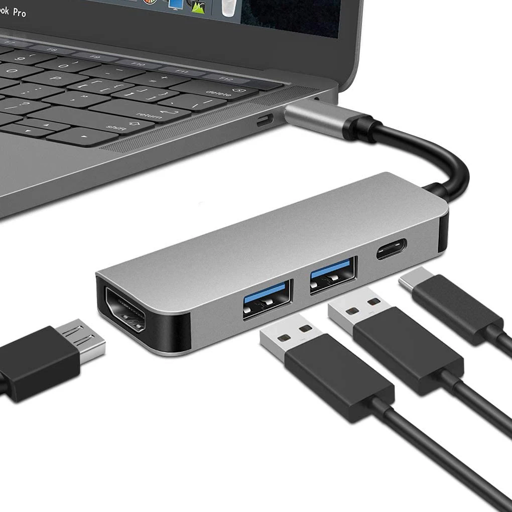 4 in 1 Type C Dock Station HUB USB C to 4K HDMI-compatible PD Charge 2 part USB3.0 Docking for Macbook Pro Type-c Multifunction
4 in 1 Type C Dock Station HUB USB C to 4K HDMI-compatible PD Charge 2 part USB3.0 Docking for Macbook Pro Type-c Multifunction