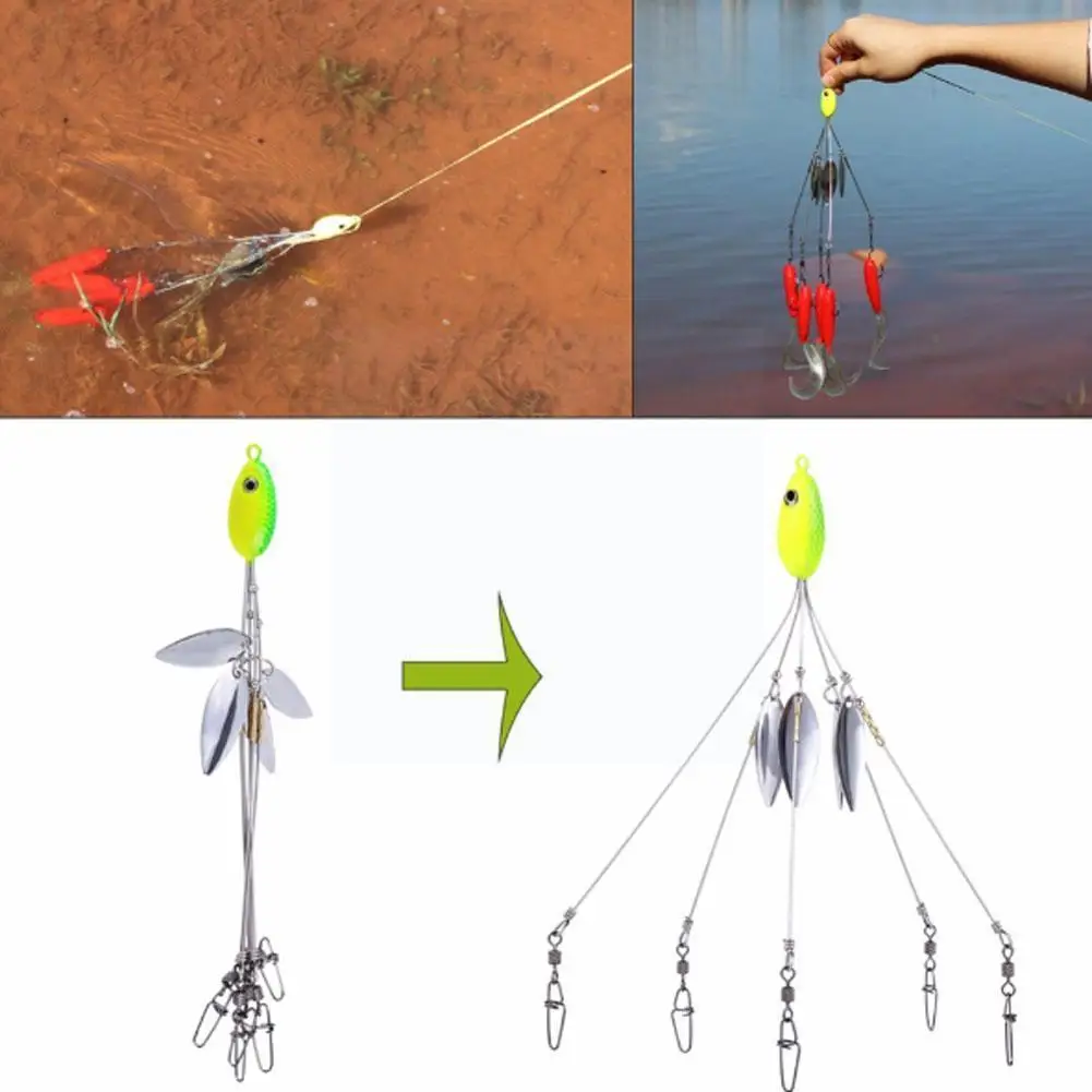Umbrella Fishing Lure Rig 5 Arms Alabama Rig Swimming Lure Spinner Group Swivel Fishing Bait Fishing Bait Snap Bass F3k5
Umbrella Fishing Lure Rig 5 Arms Alabama Rig Swimming Lure Spinner Group Swivel Fishing Bait Fishing Bait Snap Bass F3k5