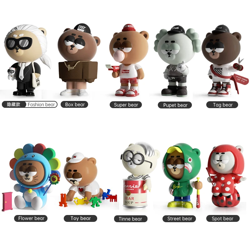 Bear Blind Box Toys Cute Animal Trend Art Anime Action Figure Random Surprise PVC Model Gift Decoration Birthday 9Pcs/Set
Bear Blind Box Toys Cute Animal Trend Art Anime Action Figure Random Surprise PVC Model Gift Decoration Birthday 9Pcs/Set