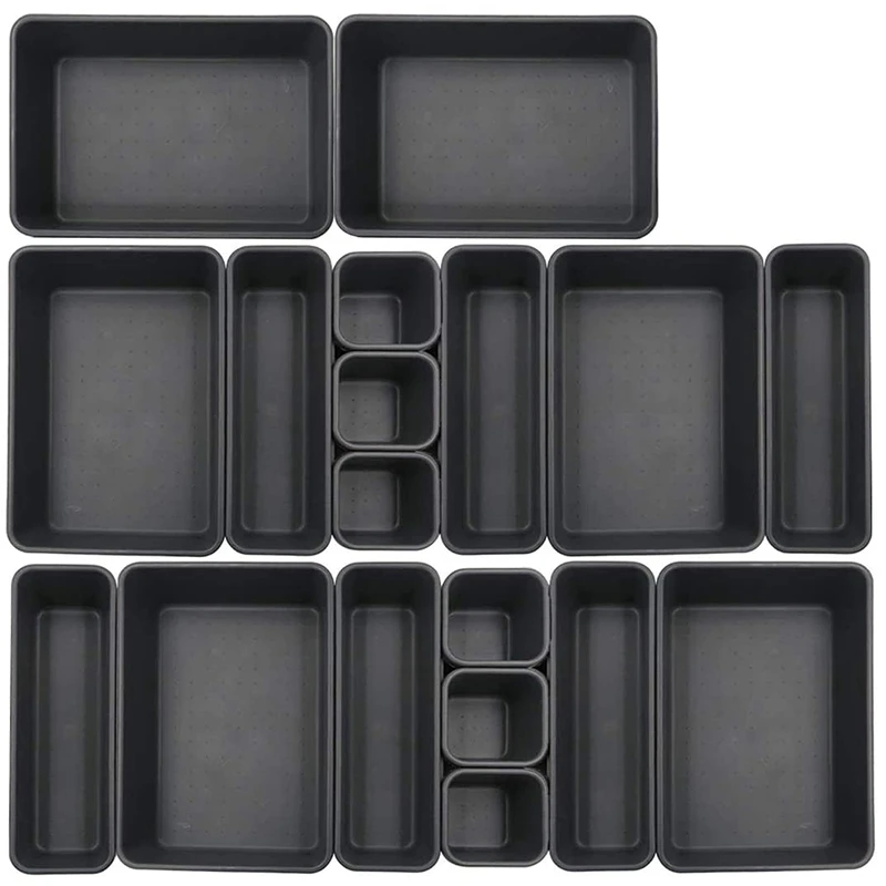 18 Pack Interlocking Drawer Organizer Tray, Multi-Purpose Desk Drawer Tray Organizer for Kitchen Bathroom Office Bedroom
18 Pack Interlocking Drawer Organizer Tray, Multi-Purpose Desk Drawer Tray Organizer for Kitchen Bathroom Office Bedroom