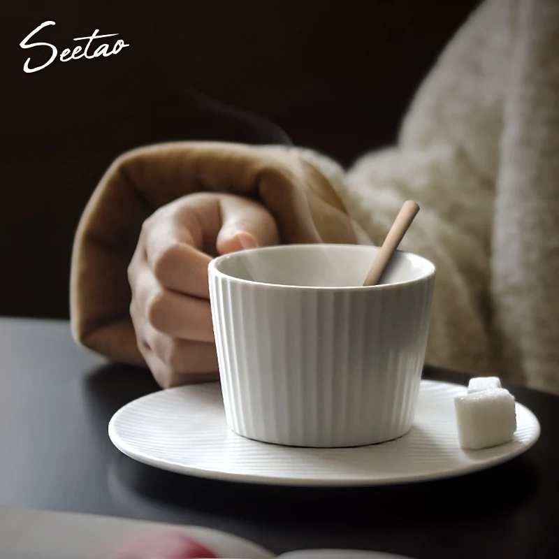 Японская керамическая кофейная чашка ручной работы скандинавские