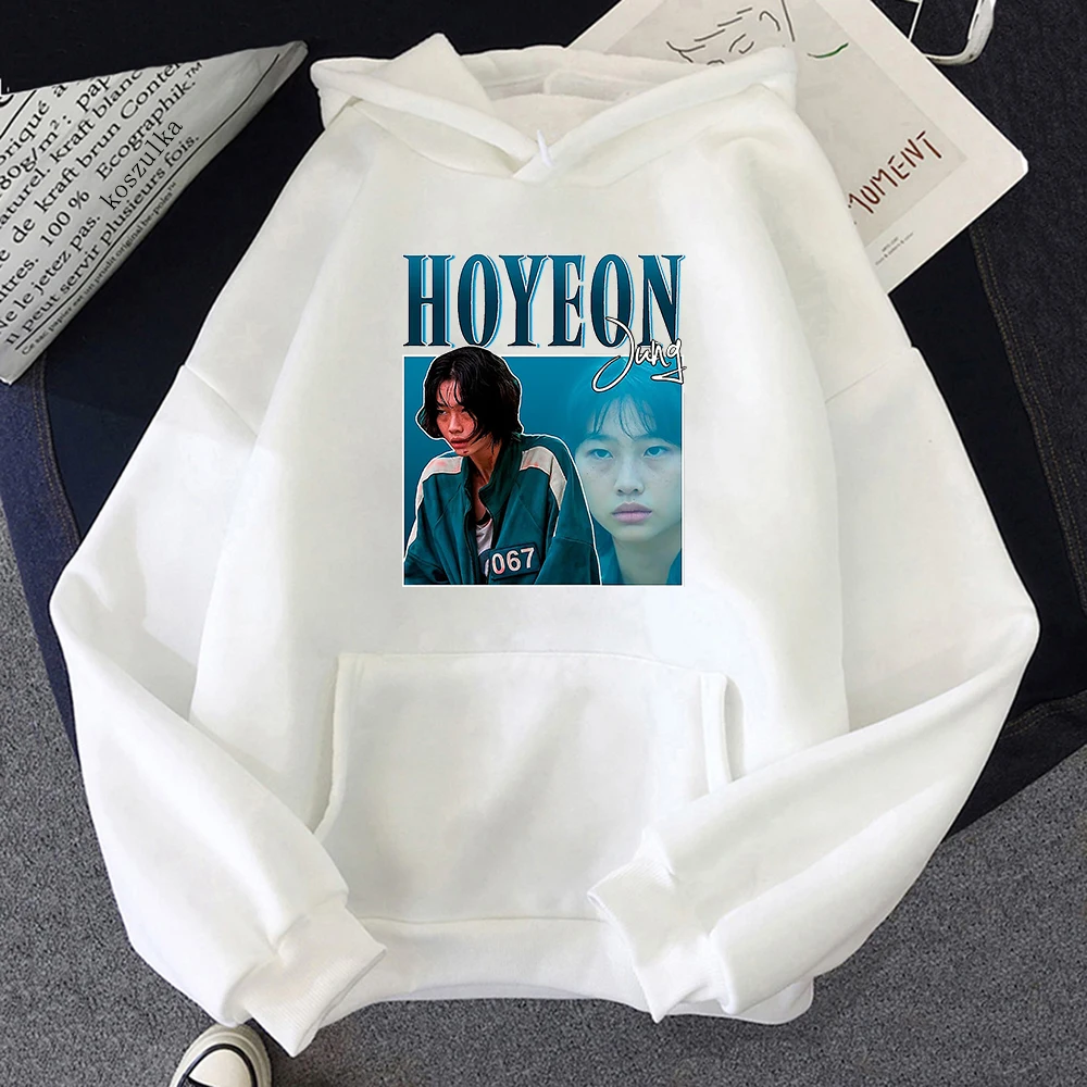 Korean Squid Game Hoodies HOYEON Jung Round Six Print Men Women Kpop Oversized Sweatshirts Hoodie Tracksuits Pullover Unisex
Korean Squid Game Hoodies HOYEON Jung Round Six Print Men Women Kpop Oversized Sweatshirts Hoodie Tracksuits Pullover Unisex