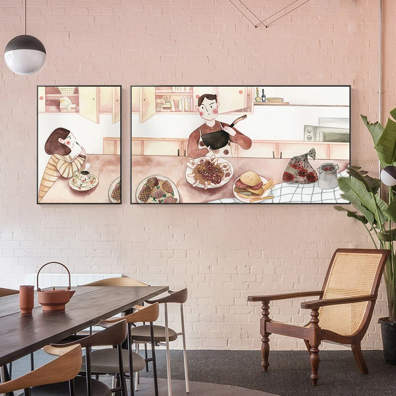 Love Family Couple Cartoon Daily Life Canvas Painting Vintage Posters Prints Wall Art Picture For Bedroom Home Living room Decor
Love Family Couple Cartoon Daily Life Canvas Painting Vintage Posters Prints Wall Art Picture For Bedroom Home Living room Decor