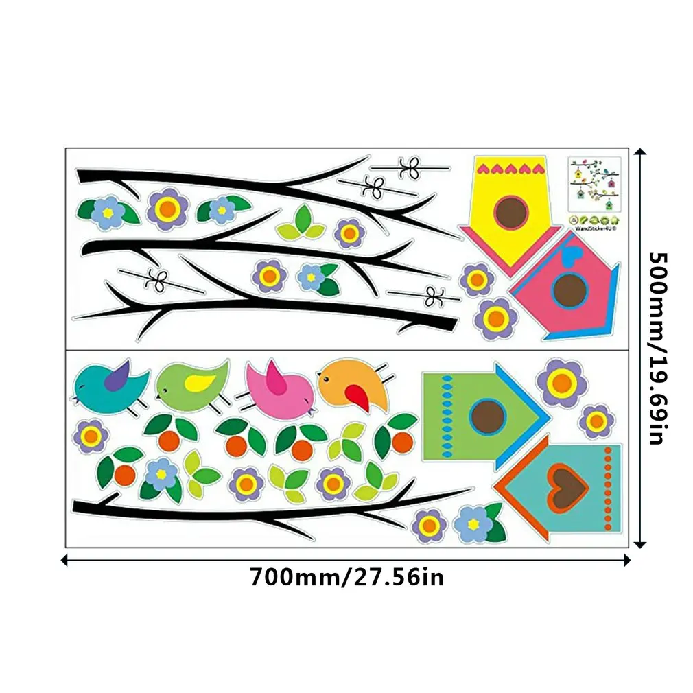 Wall Decoration Flower Branch Birdhouse And Flower House Decorative Stickers For Living Room Children's Bedroom Sticker Toys
Wall Decoration Flower Branch Birdhouse And Flower House Decorative Stickers For Living Room Children's Bedroom Sticker Toys