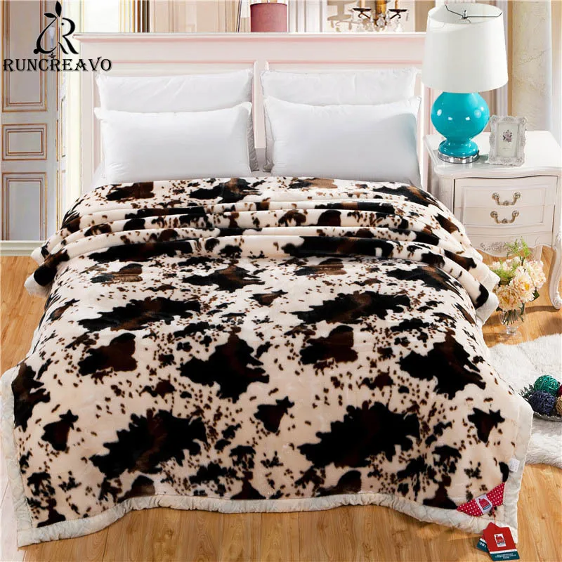 Super Soft Warm Thick Fluffy Fuzzy Mink Blankets Double Layer Animal Cow Skin Pattern Print Twin Full Queen Size Winter Blanket
Super Soft Warm Thick Fluffy Fuzzy Mink Blankets Double Layer Animal Cow Skin Pattern Print Twin Full Queen Size Winter Blanket