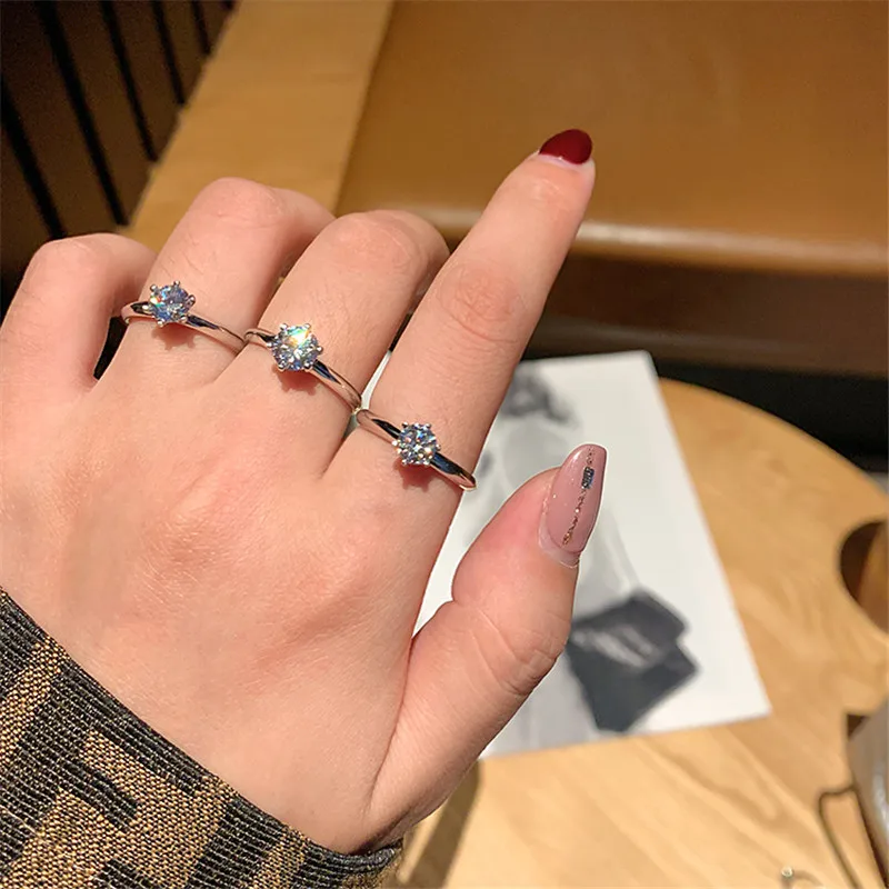 Solitaire Promise Ring 925 sterling silver 1ct Diamond Cz stone Engagement Wedding band rings for women men Party Jewelry
Solitaire Promise Ring 925 sterling silver 1ct Diamond Cz stone Engagement Wedding band rings for women men Party Jewelry