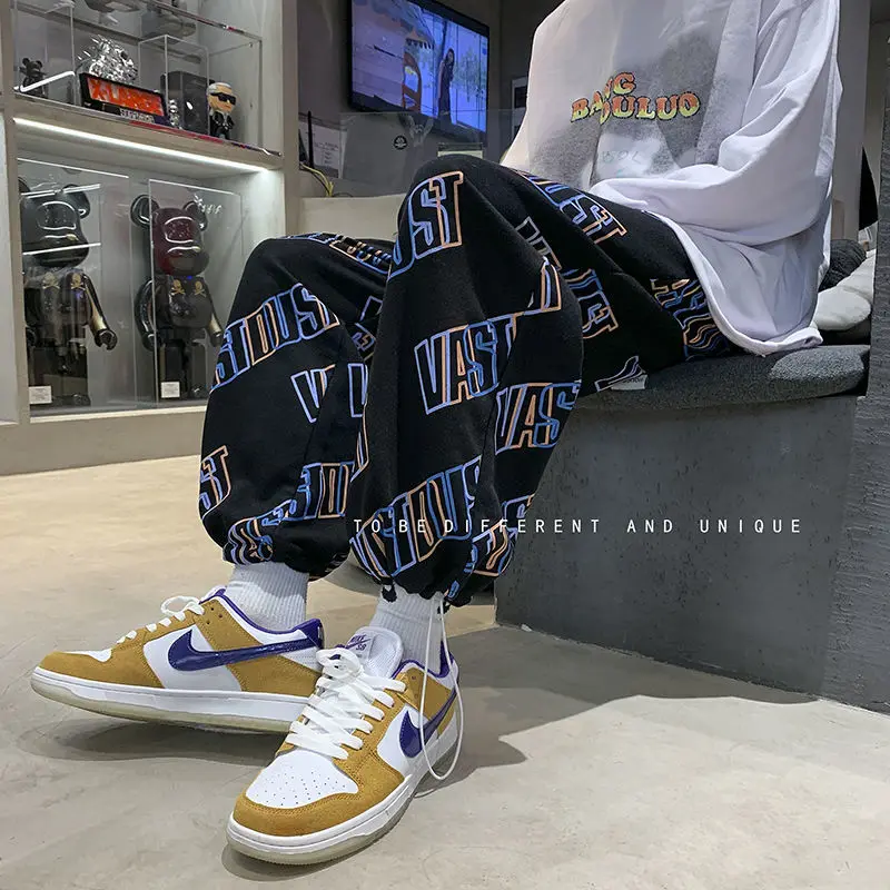 2021 autumn new products pants men's loose and versatile trendy sports pants nine points men's sweat pants 
2021 autumn new products pants men's loose and versatile trendy sports pants nine points men's sweat pants