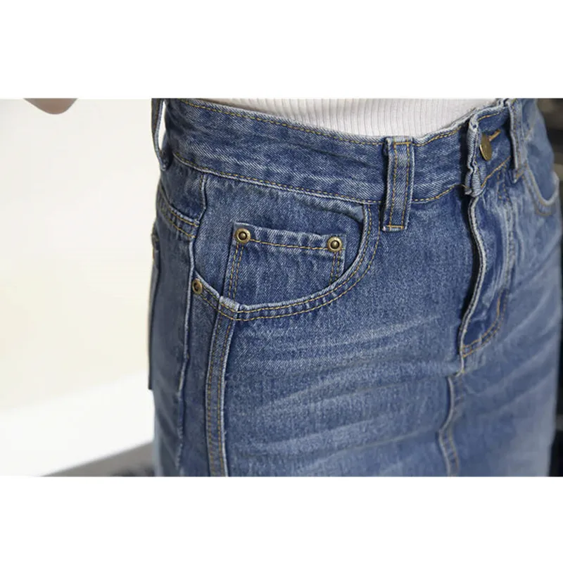Plus size Solid Color Denim Skirt Women's Summer High Waist Hips Short Jean Skirts Casual A-Line Denim Distressed Bodycon Female
Plus size Solid Color Denim Skirt Women's Summer High Waist Hips Short Jean Skirts Casual A-Line Denim Distressed Bodycon Female
