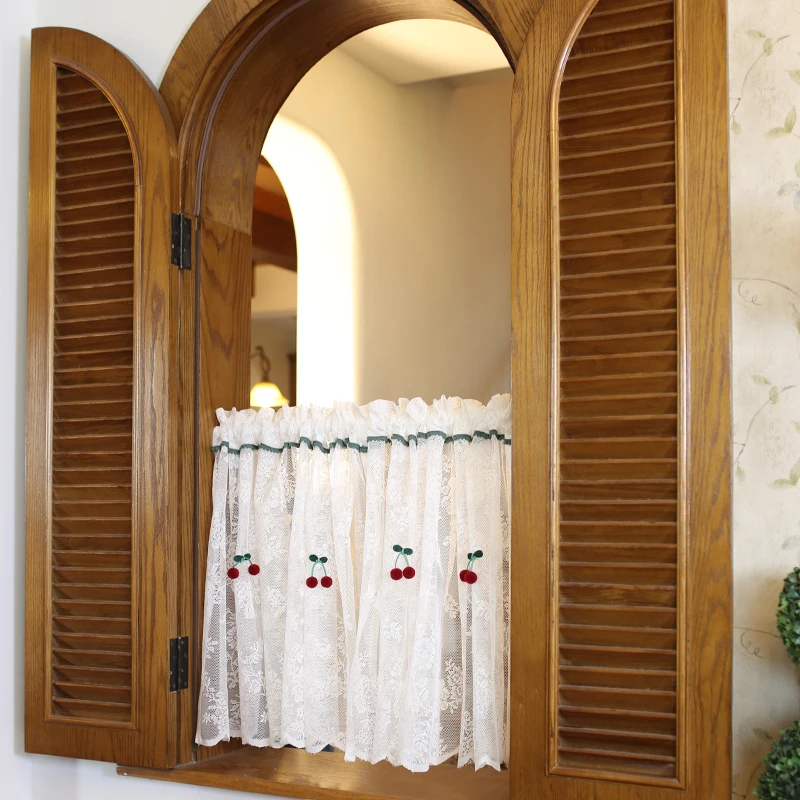 Country Floral Mesh Curtains Nordic Half Curtain Short Curtain Door Curtain Lace Mesh Curtains Cherry Princess Small Curtain
Country Floral Mesh Curtains Nordic Half Curtain Short Curtain Door Curtain Lace Mesh Curtains Cherry Princess Small Curtain