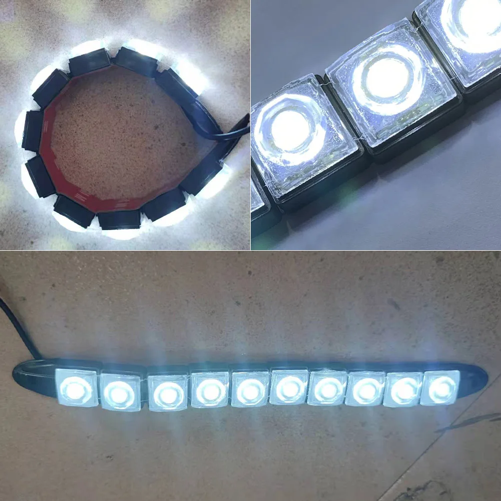 2PCS GreedySnake LED Strip Lights 10LED 12V DRL 6000K White Daytime Running Light Fog Brake Lights IP67 Waterproof With Adhesive
2PCS GreedySnake LED Strip Lights 10LED 12V DRL 6000K White Daytime Running Light Fog Brake Lights IP67 Waterproof With Adhesive