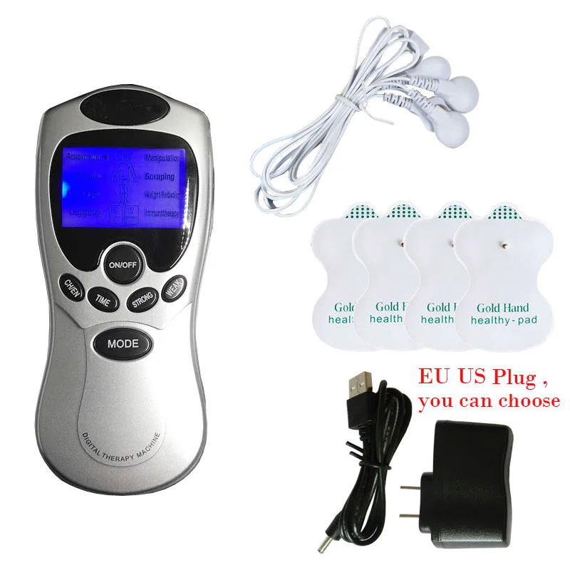 New With 4-ways Line And 4x Pads Electric Digital Meridian Muscle Relax Massager
New With 4-ways Line And 4x Pads Electric Digital Meridian Muscle Relax Massager