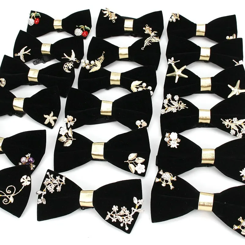 Original Design Bow Tie Handmade Men's Bow ties For Wedding Party Metal Golden Diamond Pearl Fish Neck Bowtie Fashion Solid Tie
Original Design Bow Tie Handmade Men's Bow ties For Wedding Party Metal Golden Diamond Pearl Fish Neck Bowtie Fashion Solid Tie