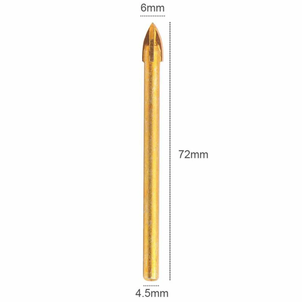 10pcs Titanium Ceramic Tile Glass Drill Bit Carbide Cross Spear Head 6mm Air Tool Accessories 10x Glass Drill
10pcs Titanium Ceramic Tile Glass Drill Bit Carbide Cross Spear Head 6mm Air Tool Accessories 10x Glass Drill