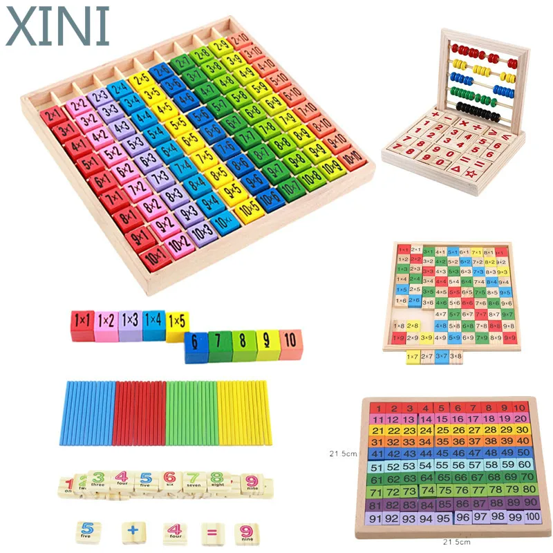 XINI Baby Wooden Toys 99 Multiplication Table Math Toy 10*10 Figure Blocks Baby Learn Educational Montessori Gifts Kids Toys
XINI Baby Wooden Toys 99 Multiplication Table Math Toy 10*10 Figure Blocks Baby Learn Educational Montessori Gifts Kids Toys