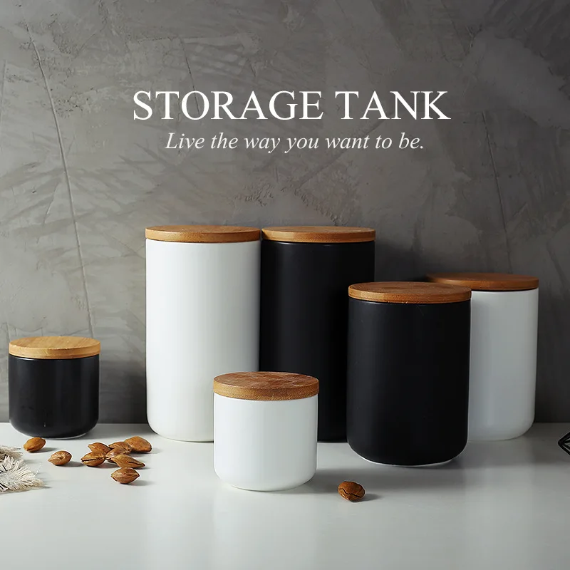 Nordic Creative Kitchen Ceramic Sealed Jar Multigrain Coffee Tea Storage Seasoning Storage Tank With Cover
Nordic Creative Kitchen Ceramic Sealed Jar Multigrain Coffee Tea Storage Seasoning Storage Tank With Cover