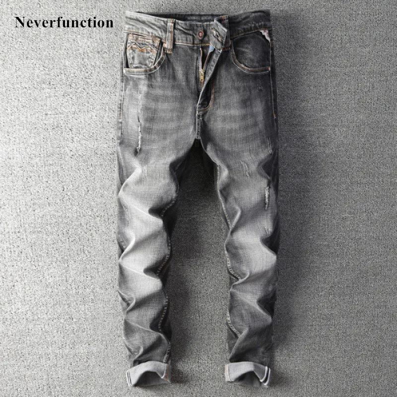 Men Streetwear Simple Slim fit Stretch jeans Hip hop Cotton man Small hole Casual motorcycle Cargo Joggers denim trousers
Men Streetwear Simple Slim fit Stretch jeans Hip hop Cotton man Small hole Casual motorcycle Cargo Joggers denim trousers
