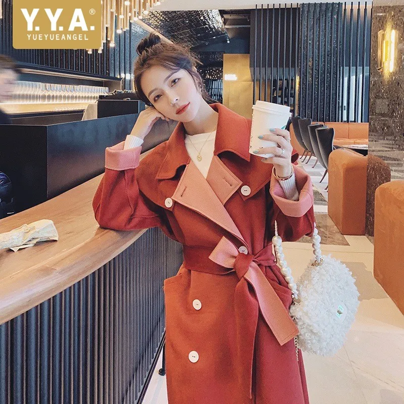 Autumn Women Long Woolen Blends Trench Coat Fashion Ladies Double Breasted Military Style Belted Windbreaker Outerwear Overcoat
Autumn Women Long Woolen Blends Trench Coat Fashion Ladies Double Breasted Military Style Belted Windbreaker Outerwear Overcoat