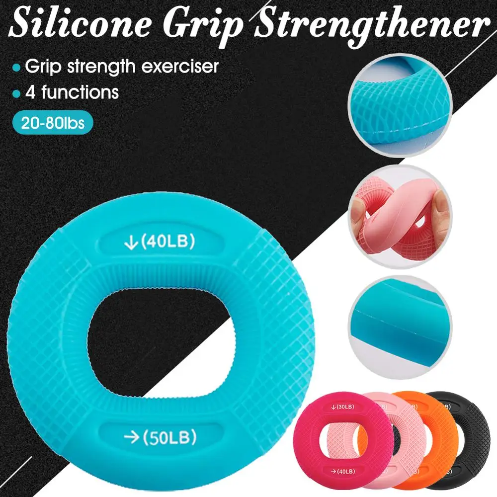Silicone Grip Ring Grip Device Adjustable Arm Muscle Rehabilitation Training Hand Grip Ring Exercise Hand Strength Wrist Device
Silicone Grip Ring Grip Device Adjustable Arm Muscle Rehabilitation Training Hand Grip Ring Exercise Hand Strength Wrist Device