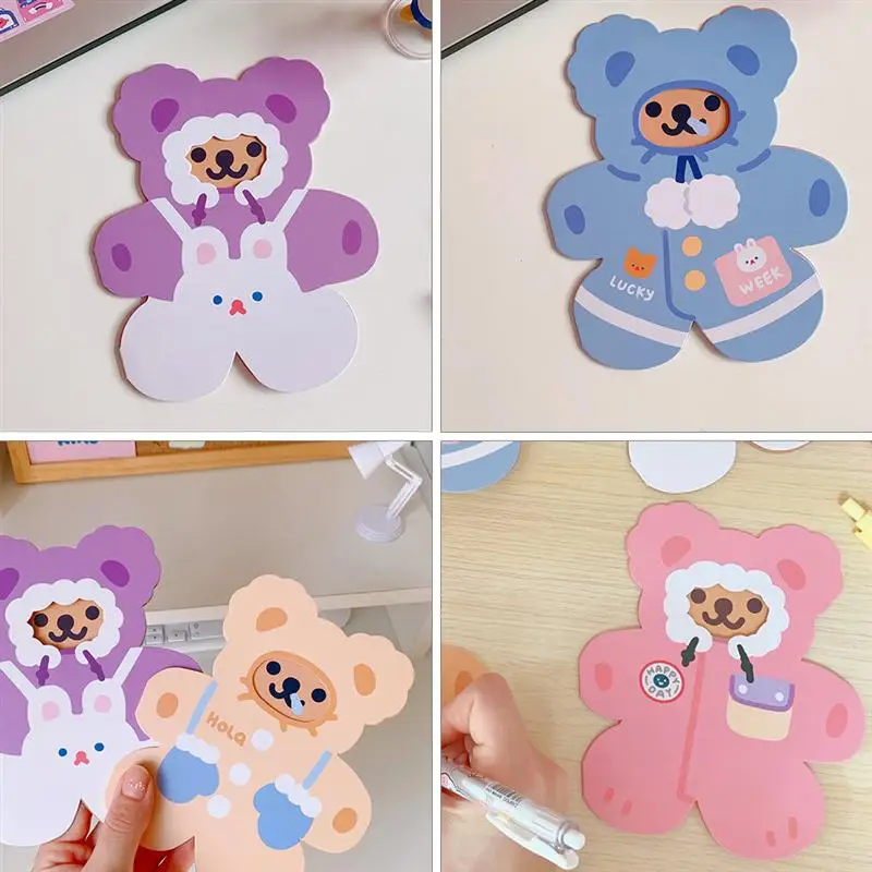 10pcs Paper Lovely Bear Greeting Cards Cartoon Message Cards Festival Cards Birthday Wedding Party Greeting Cards 
10pcs Paper Lovely Bear Greeting Cards Cartoon Message Cards Festival Cards Birthday Wedding Party Greeting Cards