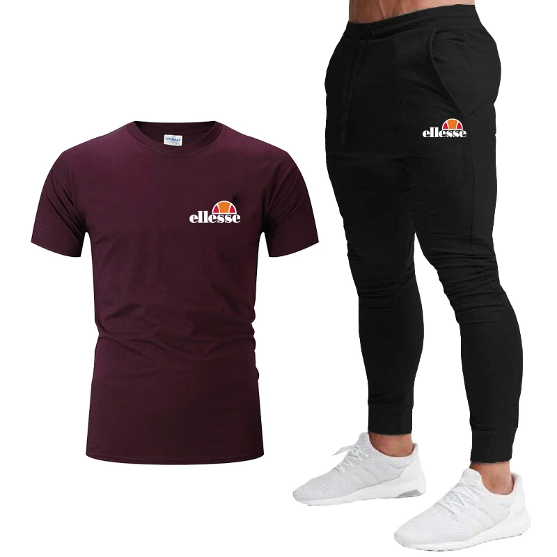 Summer fashion men's sports suit T-shirt + pants sports track suit sportswear men's short-sleeved T-shirt 2-piece set
Summer fashion men's sports suit T-shirt + pants sports track suit sportswear men's short-sleeved T-shirt 2-piece set