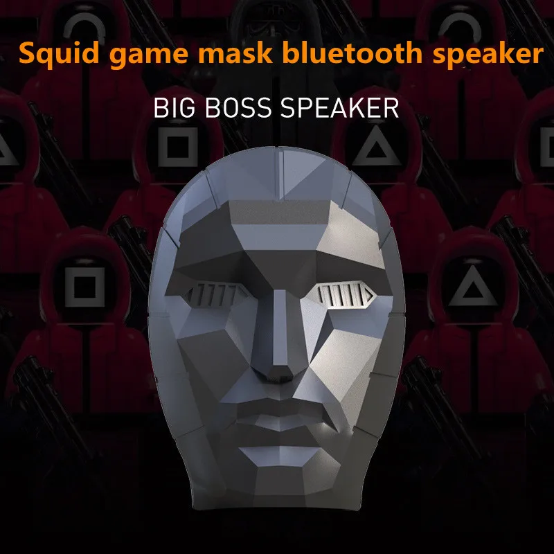 Squid Game Mask Wireless Bluetooth Speaker, Subwoofer Surround Sound Player, Support For Radio, Card Playback
Squid Game Mask Wireless Bluetooth Speaker, Subwoofer Surround Sound Player, Support For Radio, Card Playback