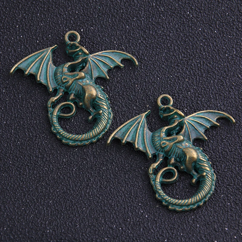 4pcs/lot 28*37mm two color Metal Alloy Dragon Jewelry Pendant Charms Animal Charm
4pcs/lot 28*37mm two color Metal Alloy Dragon Jewelry Pendant Charms Animal Charm