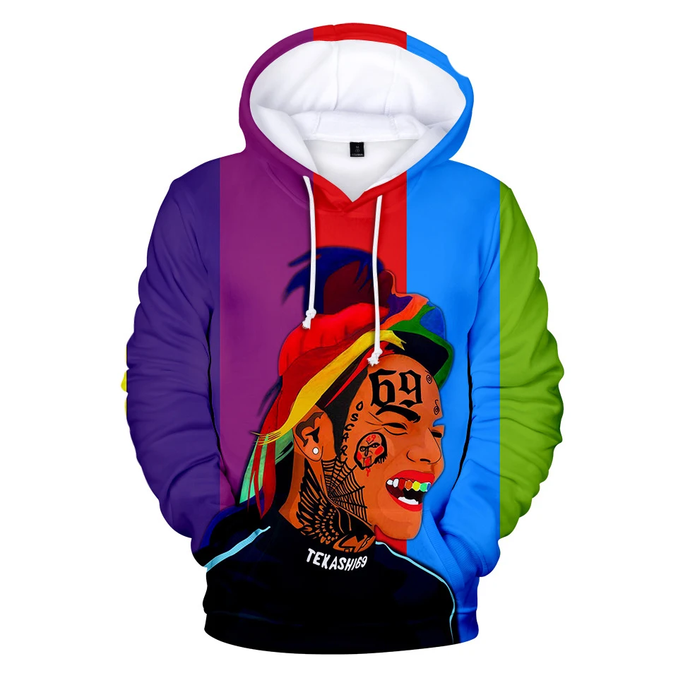 Creative 6ix9ine Hoodies Gooba Rainbow Streetwear Oversized Soft Pullovers Sweatshirts Rapper Long Sleeve 3D Casual Tops
Creative 6ix9ine Hoodies Gooba Rainbow Streetwear Oversized Soft Pullovers Sweatshirts Rapper Long Sleeve 3D Casual Tops
