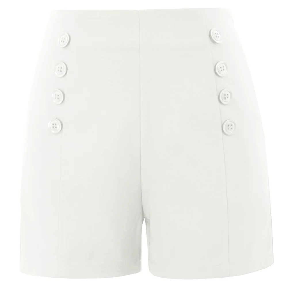 Belle Poque Women Shorts Retro Vintage High Waist Buttons Decorated Sailor Shorts Short Summer Casual Fashion Elegant Breathable
Belle Poque Women Shorts Retro Vintage High Waist Buttons Decorated Sailor Shorts Short Summer Casual Fashion Elegant Breathable