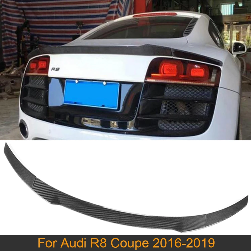For Audi R8 Carbon Fiber Rear Trunk Spoiler Wing for Audi R8 Coupe Only 2016 - 2019 Rear Tail Trunk Boot Lip Wing Spoiler
For Audi R8 Carbon Fiber Rear Trunk Spoiler Wing for Audi R8 Coupe Only 2016 - 2019 Rear Tail Trunk Boot Lip Wing Spoiler