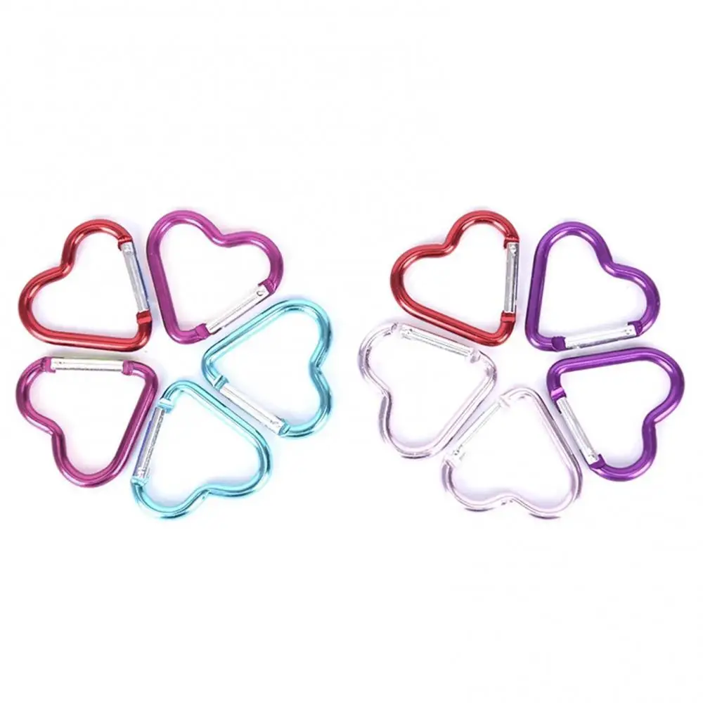 5Pcs Mini Heart Shape Carabiner Outdoor Mountaineering Hiking Hanging Buckle
5Pcs Mini Heart Shape Carabiner Outdoor Mountaineering Hiking Hanging Buckle