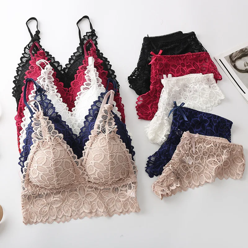 Underwear Set Breathable Skin-friendly French Bra Without Steel Ring Sexy Lace Underwear 2-piece Set Fox Gathered Bra
Underwear Set Breathable Skin-friendly French Bra Without Steel Ring Sexy Lace Underwear 2-piece Set Fox Gathered Bra